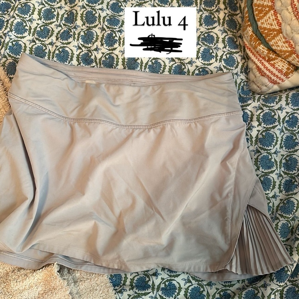 Lululemon Light Gray Athletic Skirt